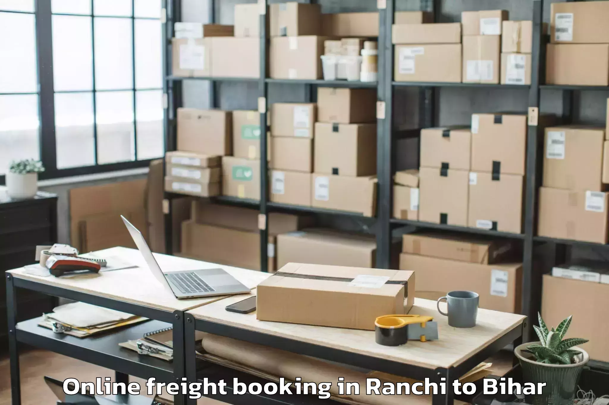 Quality Ranchi to Lauriya Nandangarh Online Freight Booking